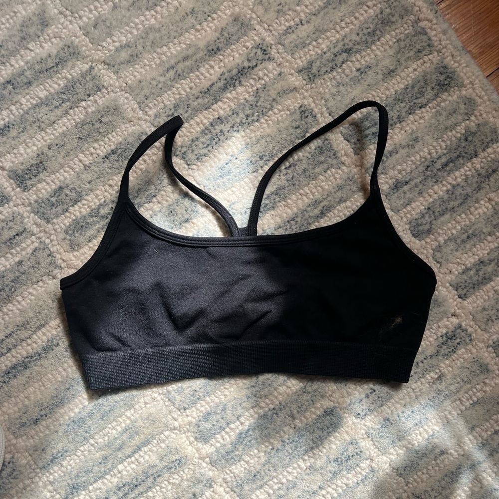 Aritzia Black Athletic Bra